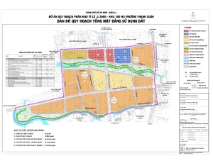 Quy hoạch phân khu Khu 100ha phường Thạnh Xuân-Q12-TPHCM