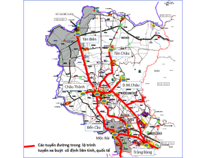 Quy hoạch tuyến cố định tỉnh Tây Ninh đến năm 2030